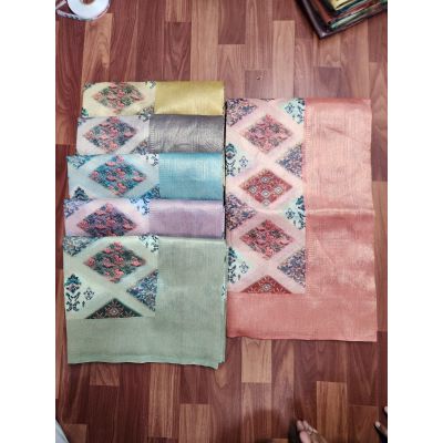 JALWA Burbury silk Digital print  sarees 