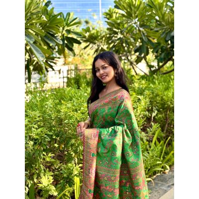  RANGRASHIYA Pasmina Jekard saree